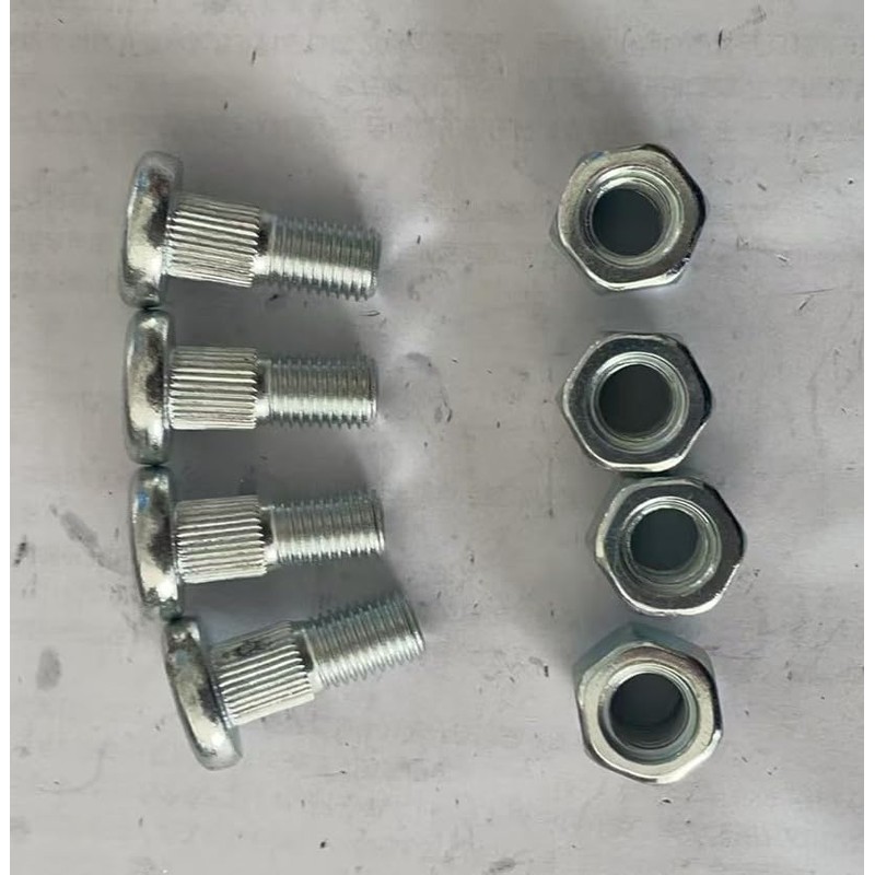 SHULIY Front Rear Wheel Studs # 0402-974 & Lug Nuts