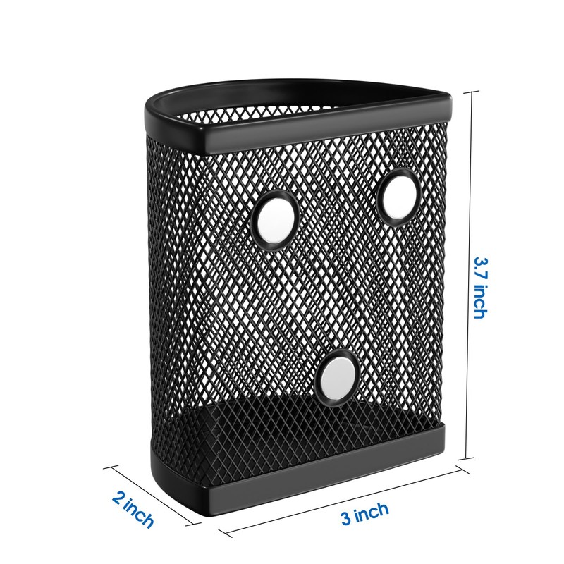 MaxGear Magnetic Pen Holder, 2 Pack Locker Organizer Mesh Pencil