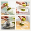 Dish Brush with Soap Dispenser and Holder 2pcs, Kitchen Dish