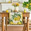 Artoid Mode Lemon Summer Table Runner, Seasonal Spring Kitchen Dining