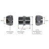 'Dual Crimp Fitting/Double Nipple 2 X 3/8AG with 10 mm
