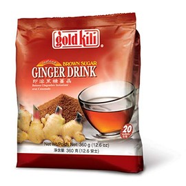Gold Kili Ginger Drink with Brown Sugar - 40 Sachets Packed in 2 Bags