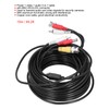 Portable CCTV Cable 3-In 1 Video Audio Power Cord BNC+RCA+DC