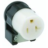Leviton 20 Amp, 125Volt, Connector, Industrial Grade, Straight Blade, Grounding,