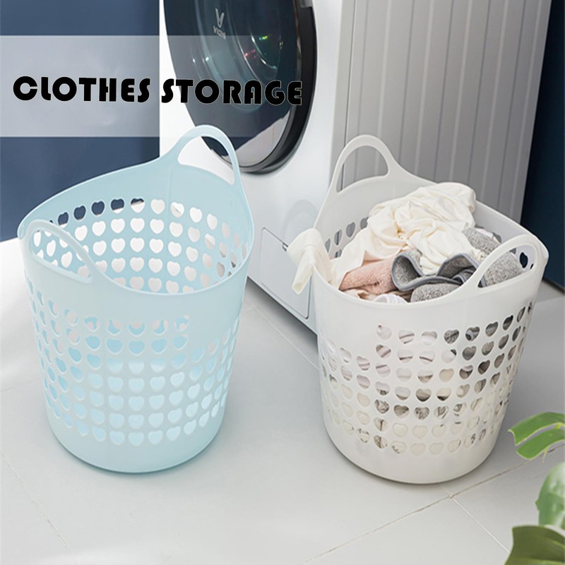 BANEBOR Portable Laundry Hamper with Handles - Foldable Rectangle Clothes