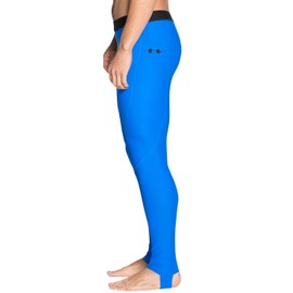 Tuga Men's Snorkel Stirrup Swim Legging, UPF 50+, Made in USA, Black, 2XL