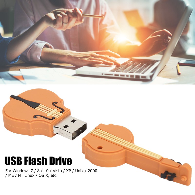 Violin Modeling USB Stick Lovely Home Office USB Flash Drive