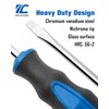 ROTATION 8-Piece Magnetic Screwdrivers Set with Nichrome tip, 4 Phillips