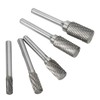 Double Cut Carbide Burrs Rotary Files Set 6mm Shank for