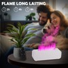 7Color Flame Diffuser, Bonfire Diffuser,Fireplace Diffuser 10.7"×3"×3.1" (White)