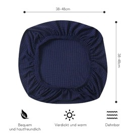 Lunyloer Seat Cover Chair, Pack of 2 Office Chair Covers, Stretch Chair Cover, Removable, Washable Protective Covers for Dining Room Chairs, Washable Protective Cover Chair Covers, Chairs, Black