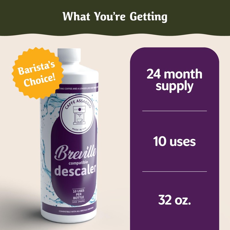 Breville Descaler (10 Uses) Specially Formulated for Your Breville Espresso