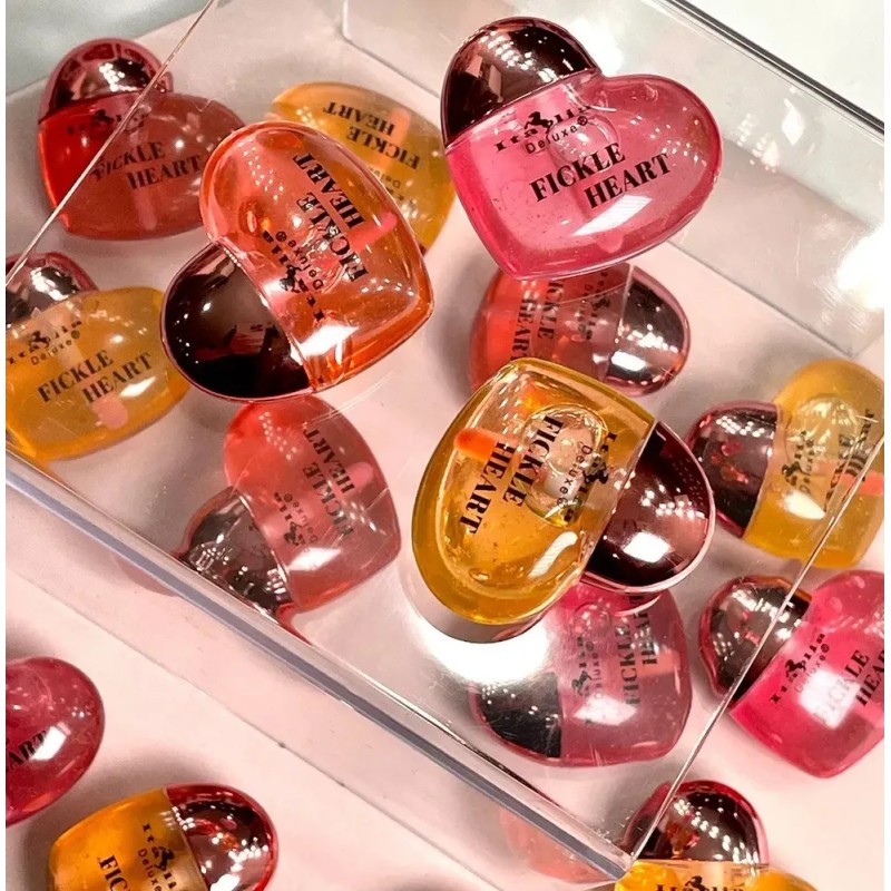 Bálsamo Labial Gloss Mágico Set Corazon 3 Pzs Cambia Colorph