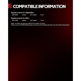 Torchbeam Front Struts and Shocks Complete Assembly Compatible with Hyundai Sonata 2000-2005, Kia Optima 2001-2006 171417 * 2