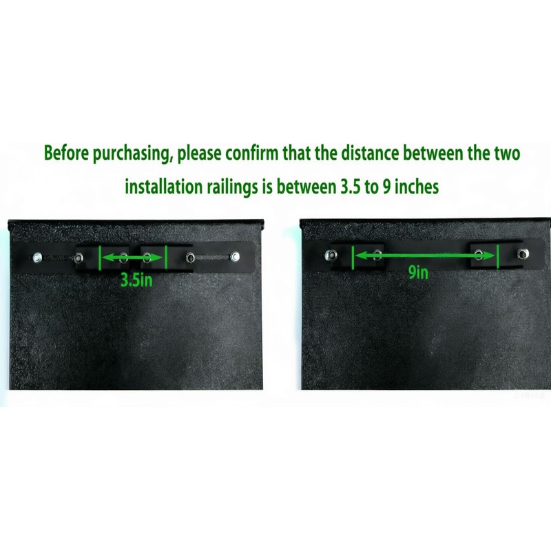 yskjyxgs Fence Mailbox Mounting Bracket,Suitable for Metal Doors and Windows,