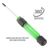 OEMTOOLS 22563 7 Piece Precision Hex Driver Set, Green and