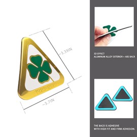 3D Sticker Compatible with Alfa Romeo 100th Anniversary Four-Leaf Clover Logo,Compatible with Alfa Romeo Giulia Stelvio Tonale Giulietta 4c 159 147 GT All Series Exterior Accessories