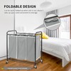 Jhua 3 Pack Large Laundry Sorter with 6 Handles, 600D