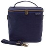 SoYoung Large Linen Insulated Lunch Poche, Pinstripe Heather Grey