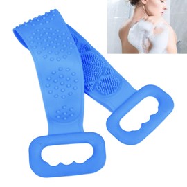 Silicone Back Scrubber for Shower, Powerful Body Cleaning Tool, Silicone Body Brush, Back Washer for Shower, Silicone Bath Body Brush, Back Scrubber for Shower for Men & Women Exfoliating (pink)