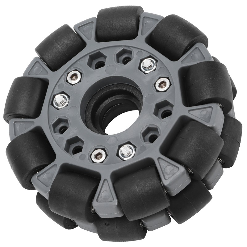 100mm Durable Nylon Rubber Bearing Rollers Omni Wheels for Robot