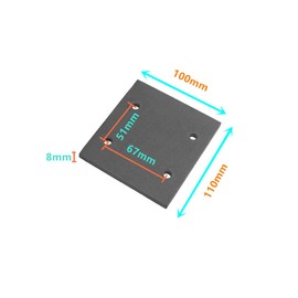 Adiyer 6-Pack Replacement Self Adhesive Foam Sander Pad Back Mat for Makita 4510