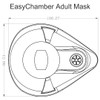 EasyChamber EasyChamber Anti-Static Spacer Device with Adult Mask, Inhaler Chamber,