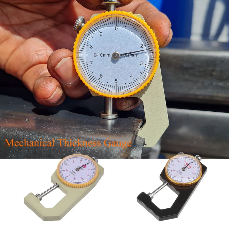 HARFINGTON Thickness Gauge 0-20mm | 0.1mm Mechanical Dial Thickness Tester