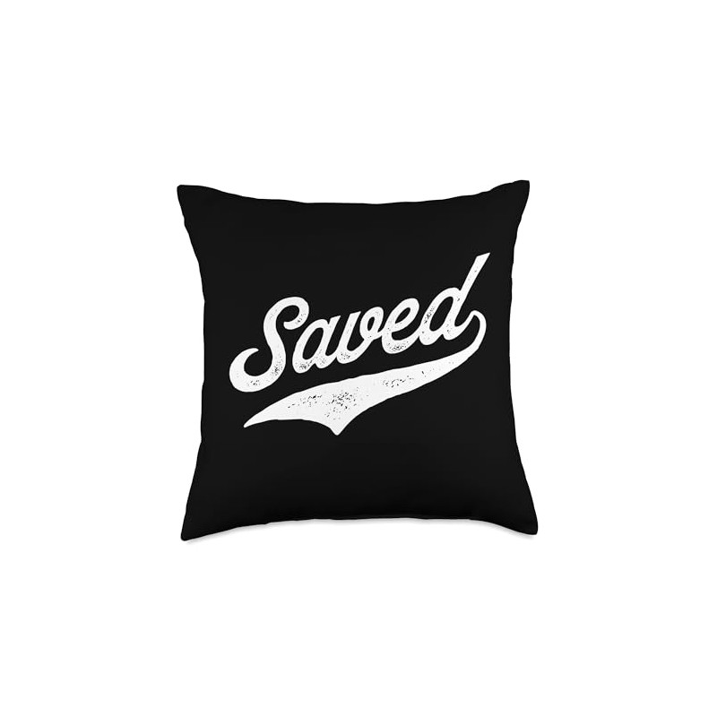 Saved Christian Baptism Baptized Christianity Throw Pillow