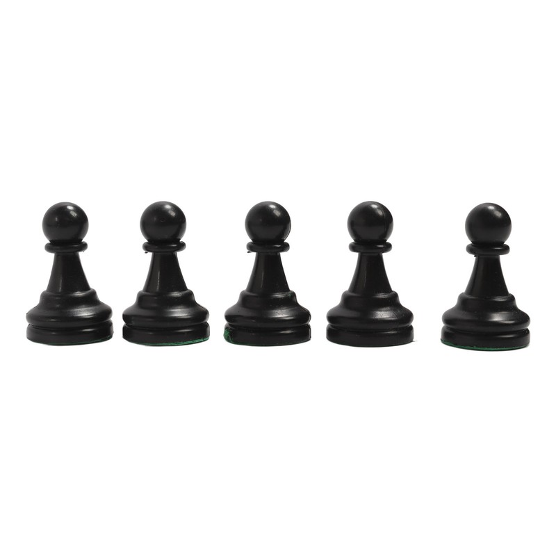 Chess Checkers Set PP Chess Pieces PU Imitation Leather Chess