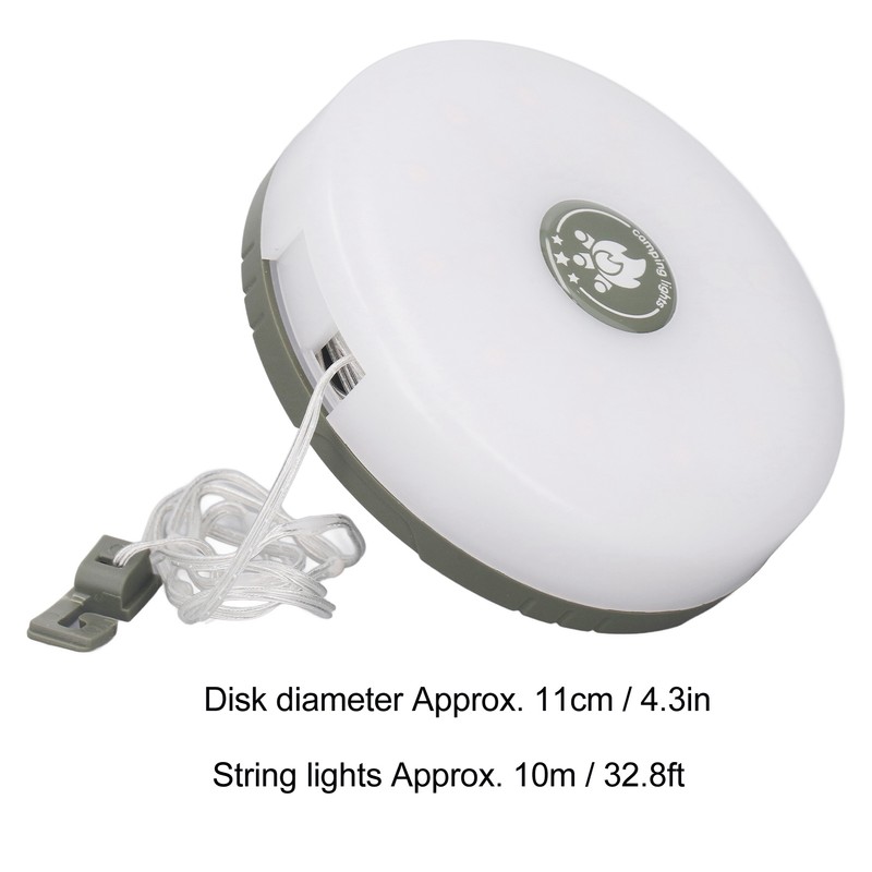 Camping Light String Multi Modes Flexible Waterproof USB Rechargeable Outdoor