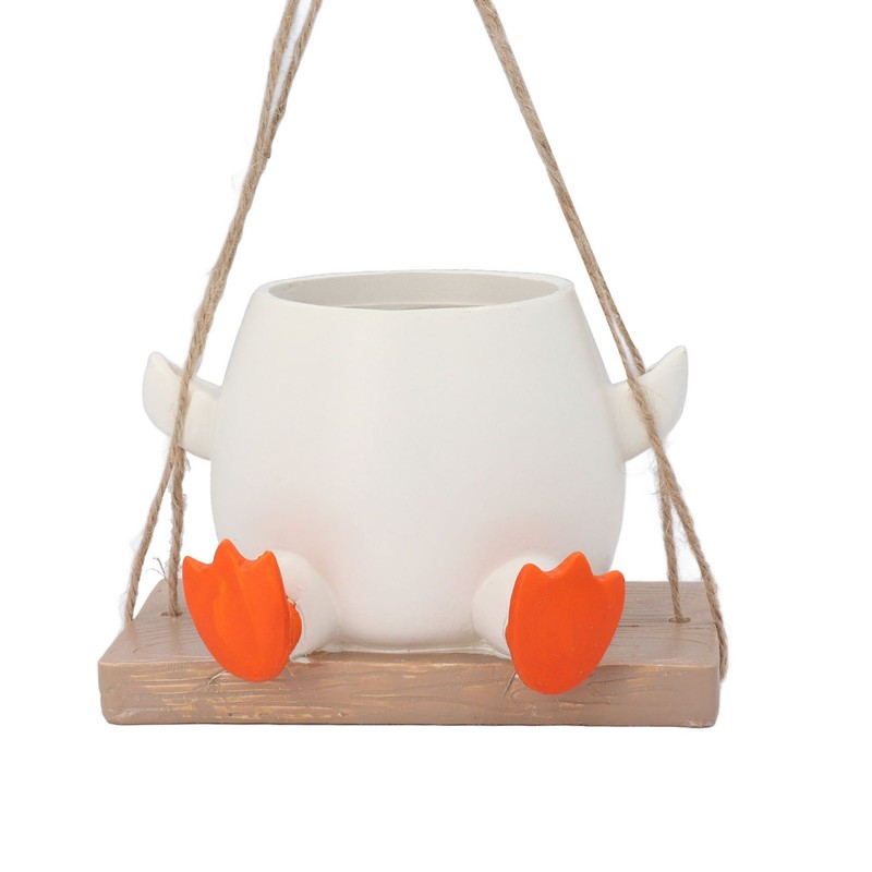 Swing Hanging Planter Cartoon Decorative Cute Swing Hanging Planter for