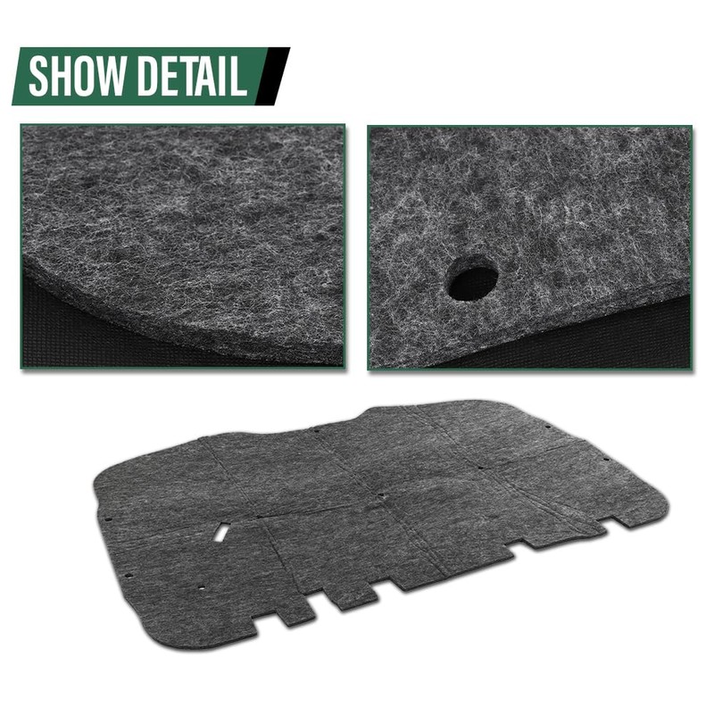 LQI Hood Insulation Pad 1/2" with Clips Compatible with Chevy