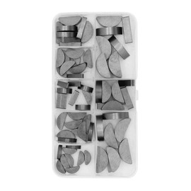 VOANZO Woodruff Key Set Moon Gear Shaft Drive Moon Gear Shaft Drive for Mechanical Industry 8 Sizes Box