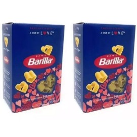 Barilla Lot of 2 - Barilla Limited Edition Heart Shaped Pasta Valentine's Day 12 oz Box