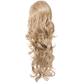 Koko Hair Long 22 Inch Curly Clip In Hairpiece Ponytail in Honey Blonde - Glamour 003