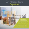 Pearington Art Storage Rack with Handle and Caster Wheels, Art