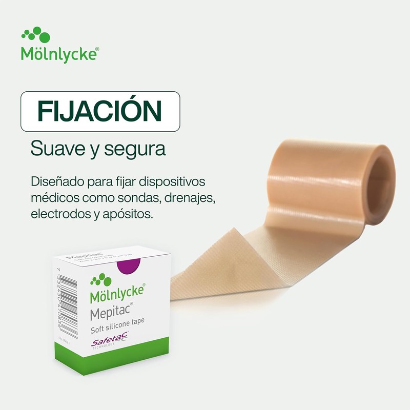 Mepitac 4 cm x 1.5 m Cinta De Silicona Para