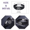 Feilok Eight-pointed Star Bracelet Men's Bangle Wrap Bracelet Cuff Leather