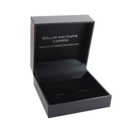 COLLAR AND CUFFS LONDON - Luxury Cufflinks for Men with Presentation Gift Box - Gear Stick with A Domed Face - Perfect for Car Lovers - Brass - Silver Colour - Round Gear Knob