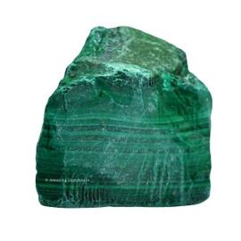 Amazing Gemstone Malachite Raw Crystals and Healing Stones, Natural Rocks for Tumbling and DIY Raw Stones and Crystals (1 Piece)