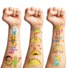 100PCS Mexican Temporary Tattooos, Fiesta Tattoos Stickers, Taco Twosday 2nd