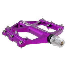 FrontStep General Aluminium Non-Slip Pedals Lightweight Bicycle Pedals with Cr-Mo Steel Spindle for MTB/Mountain Bike Pedal/BMX Pedal (Purple)