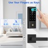 BEBASIA APP Control Fingerprint Lock with Handle, Heavy Duty Smart
