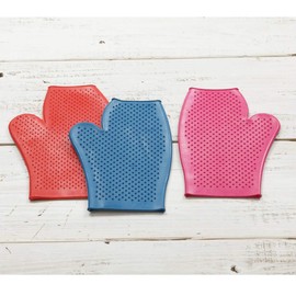 Lincoln mitt A Rubber Grooming Aid In The Form Of A Mit for Ease Of Use. - red, one size