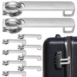 Homoyoyo 10pcs Nylon Detachable Zipper Pulls Double Layer Luggage Hole Replacement Suitcase Zipper Puller Repair for Travel Backpacks and Business Trips