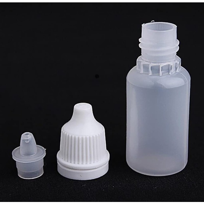 24Pcs Squeezable Plastic Dropper Bottles with Screw Caps Cosmetic Sample