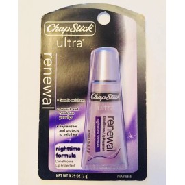 Chapstick Ultra Renewal Nighttime Formula Lip Balm Ointment 5/31/2012 Sealed