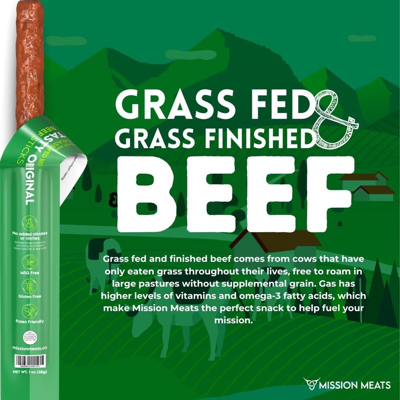 Mission Meats Beef Sticks – 100% Grass Fed & Pasture