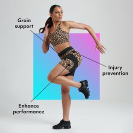 iGD Women's Compression + Ductor Shorts V2 Leopard S